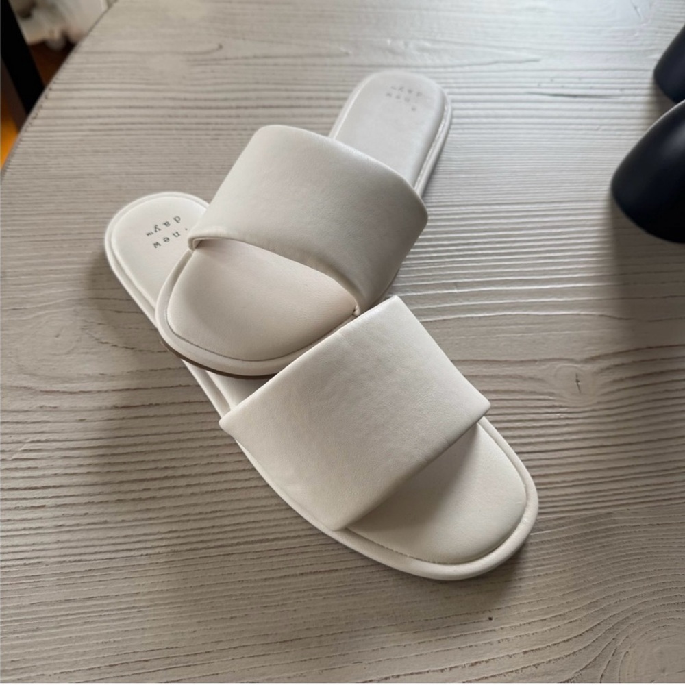 A New Day White Minimalist Sandals